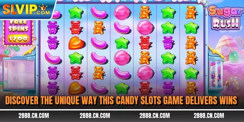 Discover the unique way this candy slots game delivers wins