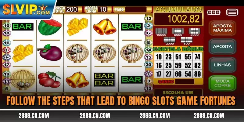 Follow the steps that lead to bingo slots game fortunes