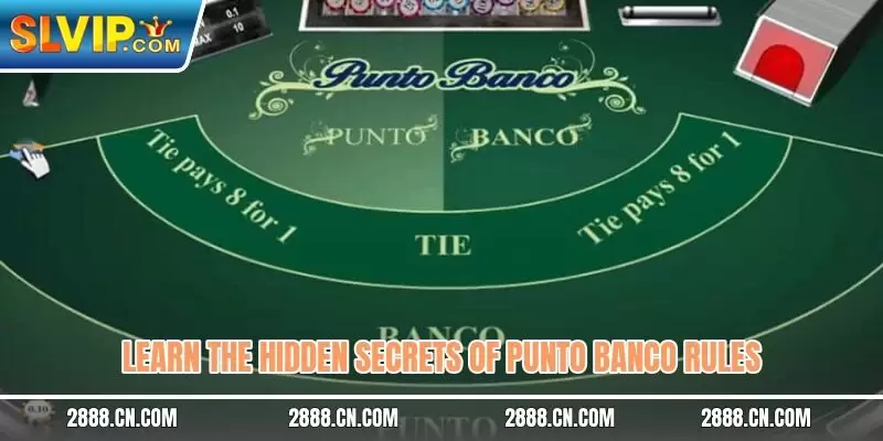 Learn the hidden secrets of punto banco rules